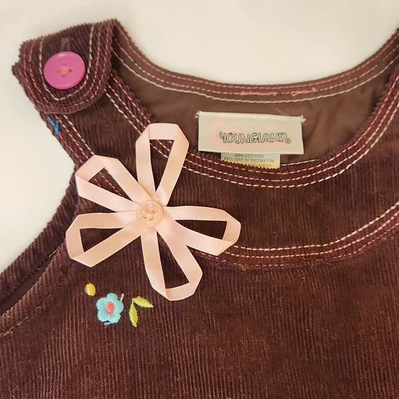 🩷🤎🌸18M brown corduroy dress🌸🤎🩷 - Picture 2 of 5